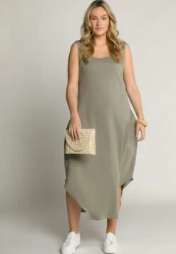 Ulla Popken ÄRMELLOS - Jerseykleid - Loden Dress Multi -Ulla Popken 00f1aca0296f4f67afe7bfbc37c73b7c