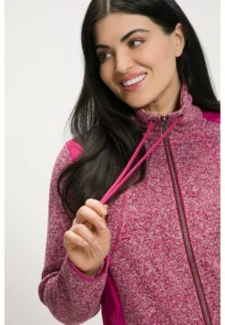 Ulla Popken Fleecejacke - Kaminrot -Ulla Popken 0100f45e19d64fd2b1578b9c701db29a