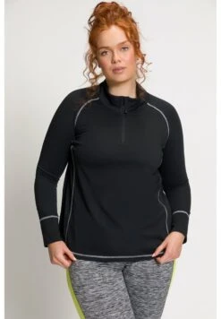 Ulla Popken COL MONTAN MANCHES LONGUES - Sweatshirt - Noir