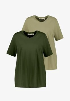 Ulla Popken T-Shirt Basic - Black -Ulla Popken 02c39ca9b2fd49eba950b4ae78427d07