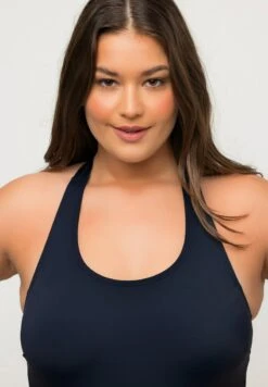 Ulla Popken NŒUDS ET BANDES FANTAISIE - Badeanzug - Marine -Ulla Popken 047dbb15b56047de8d8256fde366b26e