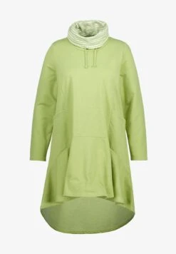 Ulla Popken STRIPE COLLAR - Freizeitkleid - May Green 11 Ulla Popken STRIPE COLLAR - Freizeitkleid - May Green -Ulla Popken 04f9553643884c88afad80da19389c73