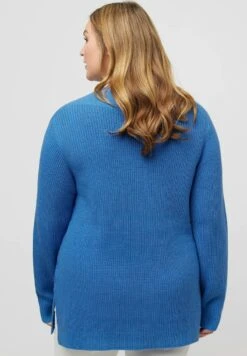 Ulla Popken Strickpullover - Stahlblau -Ulla Popken 0585f8d9fa92491d9fe7cce80a683266