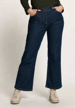 Ulla Popken MONY REISSVERSCHLUSSTASCHEN - Jeans Bootcut - Blue Denim -Ulla Popken 087996159c3f451d859a1f56e02f7d2d