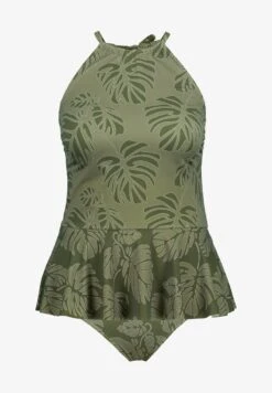 Ulla Popken Badeanzug - Lodengrün -Ulla Popken 0879ab2df5b04081a559e7b3be407d73