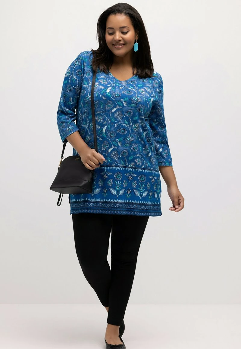 Ulla Popken Langarmshirt - Seeblau 4 Ulla Popken Langarmshirt - Seeblau – Bild 2