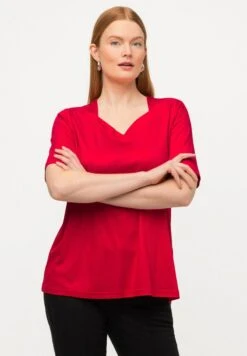 Ulla Popken T-Shirt Basic - Rouge Pavot -Ulla Popken 08c96e13050a40cb98d9b1a2a5619d70