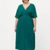 Ulla Popken WRAP LOOK - Nachthemd - Emerald -Ulla Popken 092fd3cbb5c746f2badb99ed9437df30