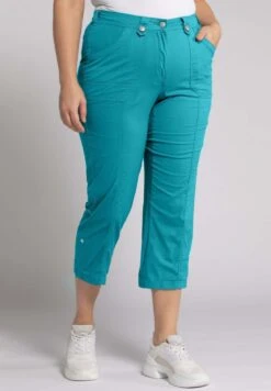 Ulla Popken Stoffhose - Tiefes Aqua