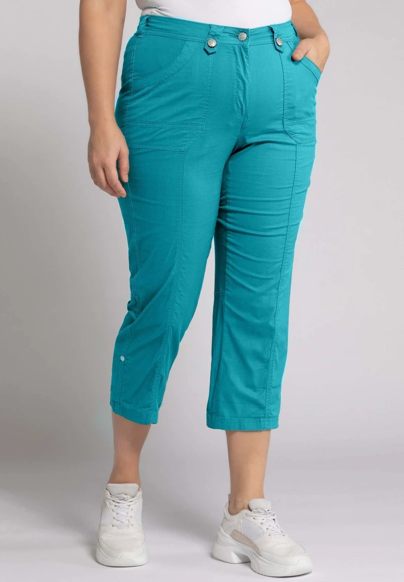 Ulla Popken Stoffhose - Tiefes Aqua 3 Ulla Popken Stoffhose - Tiefes Aqua