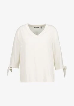 Ulla Popken TIE SLEEVE - Bluse - Snow White -Ulla Popken 097048d6df68495ea4f42f5b260f1c9f