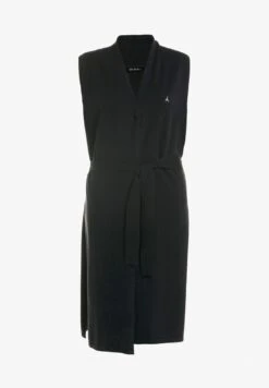 Ulla Popken DUSTER LENGTH OPEN FRONT VEST - Strickjacke - Navy Blue -Ulla Popken 0afa3a12ef8441baa92d9c85c7e9ef5d