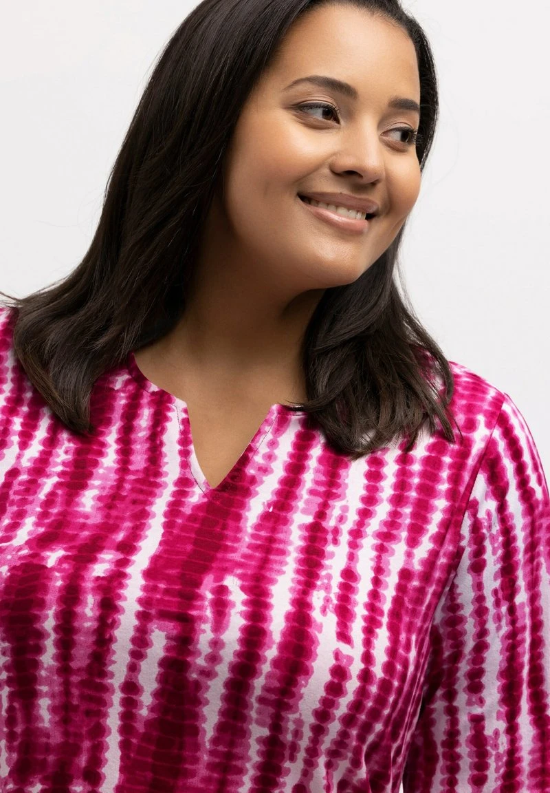 Ulla Popken Strickpullover - Magenta Multi 6 Ulla Popken Strickpullover - Magenta Multi – Bild 4