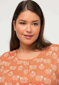 Ulla Popken Nachtwäsche Shirt - Beige Red -Ulla Popken 0cae77d23187433987e5c1114f553d27