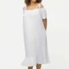 Ulla Popken Jerseykleid - Blanc Neige