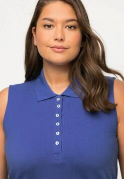 Ulla Popken REGULAR ÄRMELLOS - Poloshirt - Blue Purple 11 Ulla Popken REGULAR ÄRMELLOS - Poloshirt - Blue Purple -Ulla Popken 0e2eeee0dacf48289535fa9473fec542