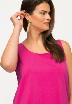 Ulla Popken LAYERED TANK - Top - Pink -Ulla Popken 0e3db2949e1446188d44fc0c5dcab74d