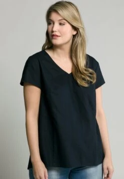 Ulla Popken Bluse - Bleu Marine