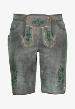 Ulla Popken STICKEREI - Lederhose - Grau -Ulla Popken 0ff4639fbc664ab6906a14224f6772d8