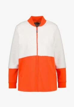 Ulla Popken TEDDY - Fleecejacke - Gebranntes Orange -Ulla Popken 1010c7dc4bf344a786abbc618810daaa