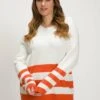 Ulla Popken Strickpullover - Schneeweiß