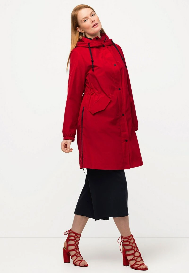 Ulla Popken HYPRAR - Regenjacke / Wasserabweisende Jacke - Salsa 3 Ulla Popken HYPRAR - Regenjacke / Wasserabweisende Jacke - Salsa