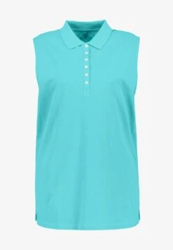 Ulla Popken REGULAR ÄRMELLOS - Poloshirt - Tiefes Aqua 11 Ulla Popken REGULAR ÄRMELLOS - Poloshirt - Tiefes Aqua -Ulla Popken 10f15f2431cf4a938846630d6855280f