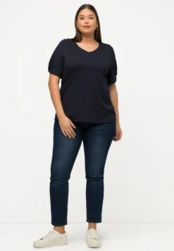 Ulla Popken T-Shirt Basic - Navy Blue -Ulla Popken 13c4461f55b54106b0bcc8ea37de6407