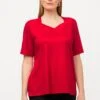 Ulla Popken T-Shirt Basic - Rouge Pavot -Ulla Popken 13d3e48cf7c349ce925ced4766c007dc