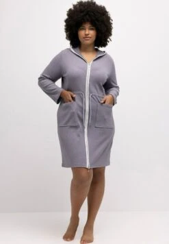 Ulla Popken Bademantel - Grey Melange