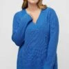 Ulla Popken Strickpullover - Stahlblau