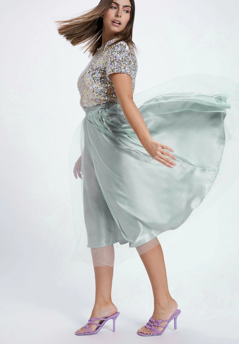 Ulla Popken A-Linien-Rock - Hellmint 4 Ulla Popken A-Linien-Rock - Hellmint – Bild 2