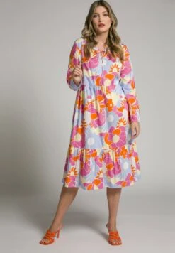 Ulla Popken VINTAGE LANGARM - Freizeitkleid - Dunkles Rosa -Ulla Popken 15275c0f36724692a50730e947a5f2bc 1