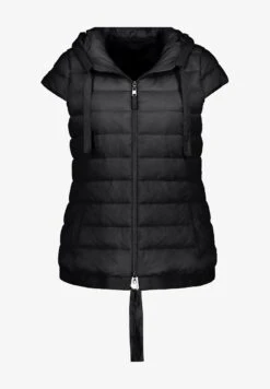 Ulla Popken HOODED LIGHTWEIGHT QUILTED FULLY LINED - Weste - Black -Ulla Popken 16cd61a323c446e9af51a13df74ac655