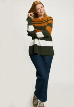 Ulla Popken PULL - Strickpullover - Olive Foncé -Ulla Popken 1907b8cf6c4340e997b75e2b4a9a78f8