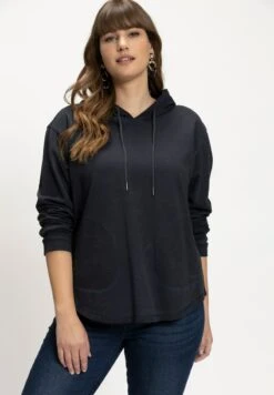 Ulla Popken LANGARM KAPUZEN - Kapuzenpullover - Marine -Ulla Popken 19cbbf5bf99546e8aed9862a4c2788fe