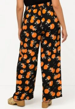 Ulla Popken PALAZZO AVEC TAILLE ÉLASTIQUE - Stoffhose - Noir -Ulla Popken 1a171b33f61144dc96593ab6d3a351c6