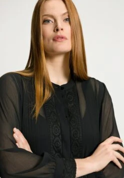 Ulla Popken LANGE MOUWEN - Blusenkleid - Zwart -Ulla Popken 1ae0bbcd788f4200812ac117a7086c4b