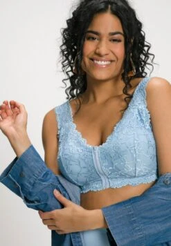 Ulla Popken Bustier - Sky Blue -Ulla Popken 1b8f9f3898154bcf80e592a8a5a512d1