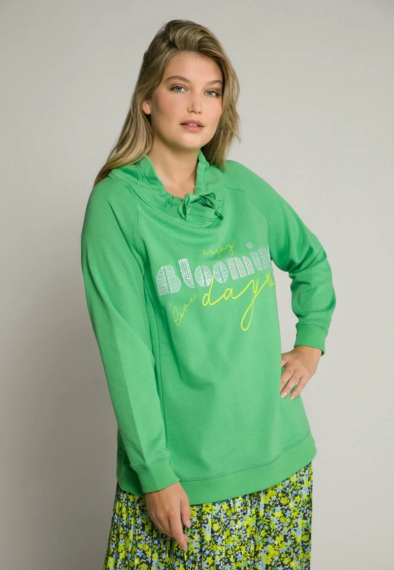 Ulla Popken Sweatshirt - Warm Groen 3 Ulla Popken Sweatshirt - Warm Groen