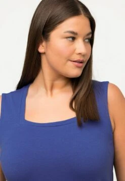 Ulla Popken CLASSIC CARREE AUSSCHNITT ÄRMELLOS - Top - Blue Purple -Ulla Popken 1bfe0b073200483295f0c1012f0f1d0e