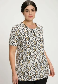 Ulla Popken T-Shirt Print - Offwhite