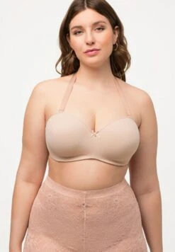 Ulla Popken À BONNETS SOUPLES BRETELLES AMOVIBLES C-E - Push-up BH - Champagne