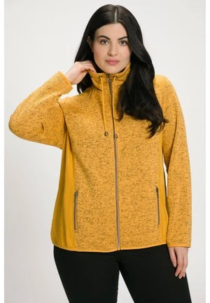 Ulla Popken WABENSTRUKTUR REFLEKTOREN ZIPPTASCHEN - Fleecejacke - Senfgrün 8 Ulla Popken WABENSTRUKTUR REFLEKTOREN ZIPPTASCHEN - Fleecejacke - Senfgrün – Bild 6