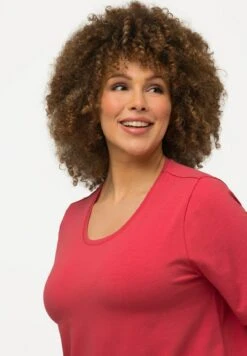 Ulla Popken RUNDHALSAUSSCHNITT - T-Shirt Basic - Raspberry -Ulla Popken 1f5923da1bcc41f49d878eedc66afb4a