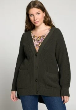 Ulla Popken GRANDPA - Strickjacke - Pond Green -Ulla Popken 1f6641ff6d0b4080befcb1448e0b9ded 1