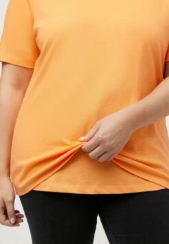 Ulla Popken T-Shirt Basic - Orange Melon -Ulla Popken 1fafbada59c54913acba9cffec8fc38e