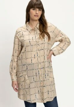 Ulla Popken Hemdbluse - Beige -Ulla Popken 1fd282488da9469d96b6d7be55d9fbf1 1