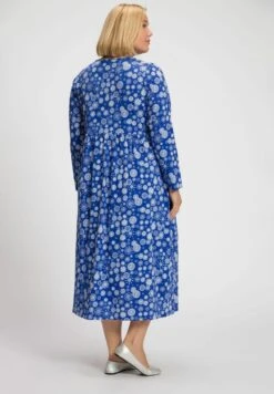 Ulla Popken SNOWFLAKE EMPIRE POCKET - Strickkleid - Royal Blue Multi -Ulla Popken 1fff5205412944a49d014e786368d76e
