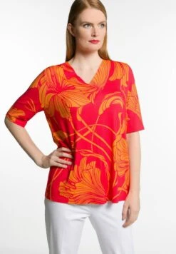Ulla Popken T-Shirt Print - Rouge Salsa -Ulla Popken 207ded0ef80d4ba5a3b10ac83b64ae05 1